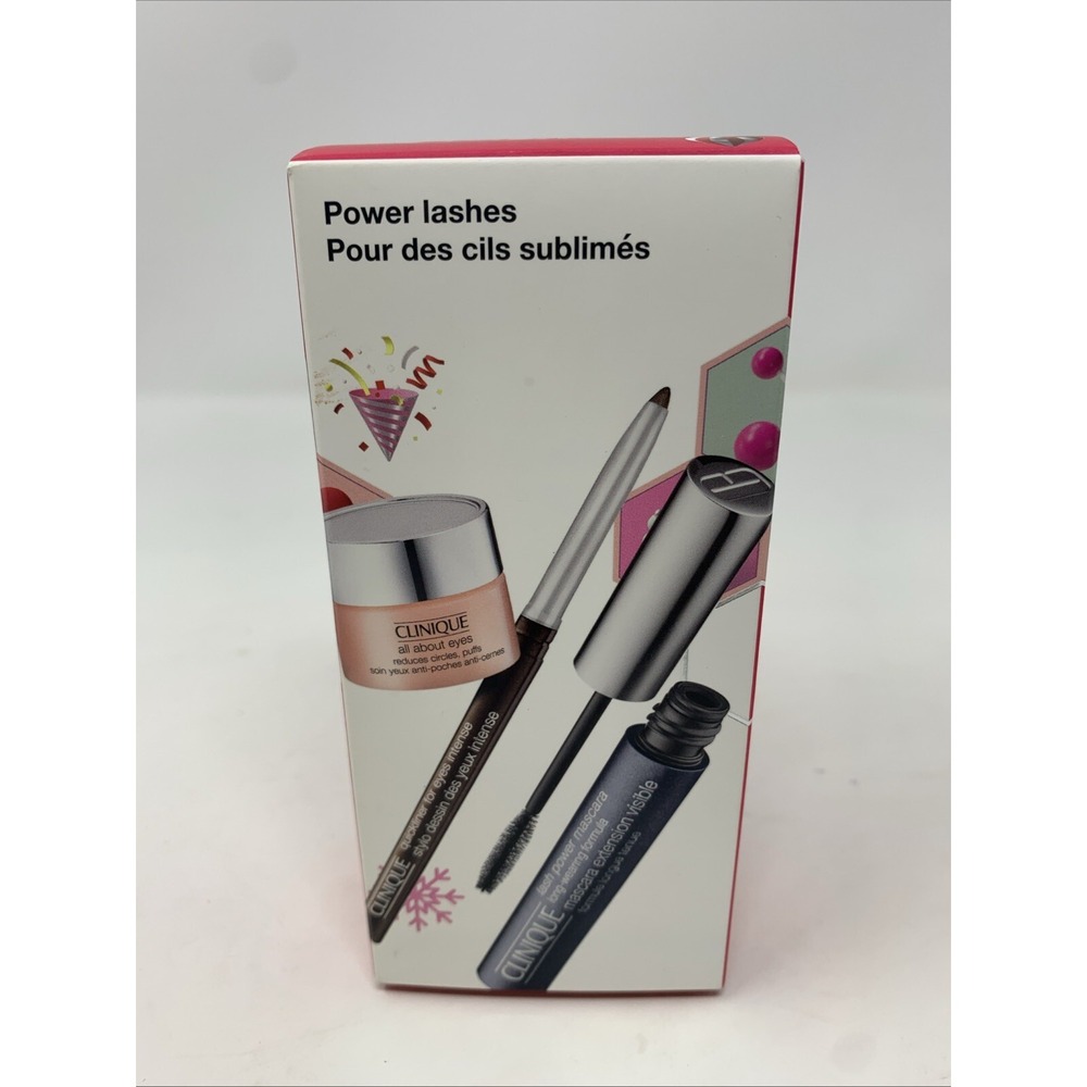 Clinique Power Lashes 3 pc Set: All About Eyes, Quickliner, Lash Power‎ Mascara